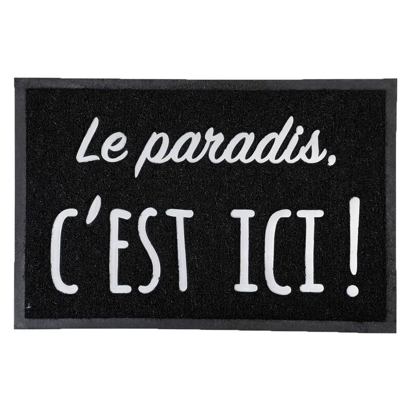 Welcome Outdoor Door Mat Non-Slip Recycled PVC Rug - 16 W x 24 L x 3/16 H