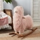 preview thumbnail 4 of 2, Kids Rocking Chair With Mongolian Lamb Fur Llama Design