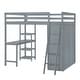 preview thumbnail 46 of 51, Solid Pine Loft Bed with Wardrobe, Desk, Shelves, and Guardrail