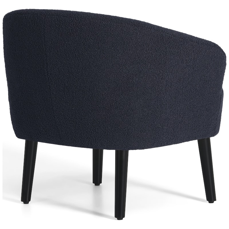 Bayville Sherpa Polyester Upholstered Faux Shearling Barrel Chair - (Set of 2)