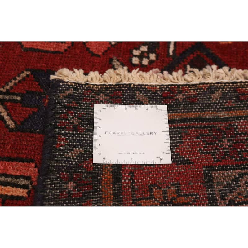 ECARPETGALLERY Hand-knotted Andelz Red Wool Rug - 3'6 x 13'8