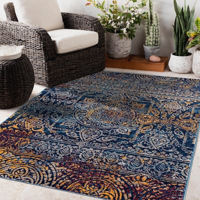 Manhattan Burke Tribal Multi-Colored Runner Rug