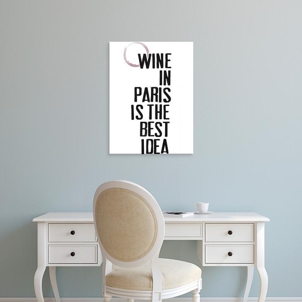 Easy Art Prints Deborah Velasquez's 'Drinks in Paris II' Premium Canvas Art
