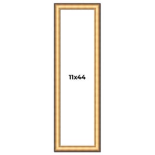 11x44 Frame Gold Plein Aire Solid Wood Picture Frame Width 2 Inches ...