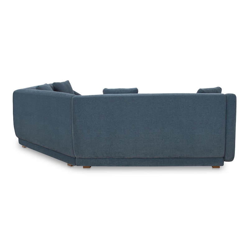 NADAAL STUDIOS Solace, 3-Piece Modular Sectional with Wedge Slipper Chair - 159"W x34.29"D x31.5"H