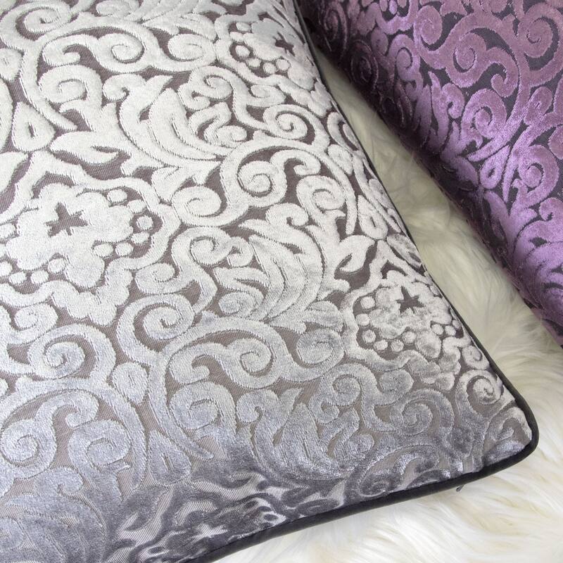 Homey Cozy Cut Velvet Throw Pillow Cover & Insert