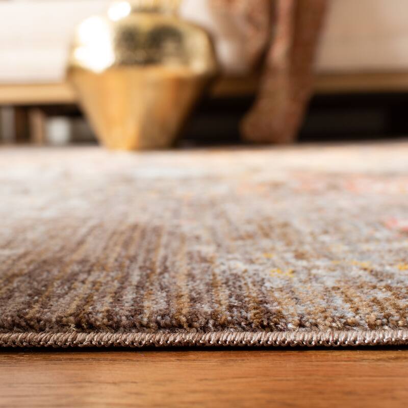 SAFAVIEH Vintage Persian Barbora Oriental Polyester Rug with Fringe