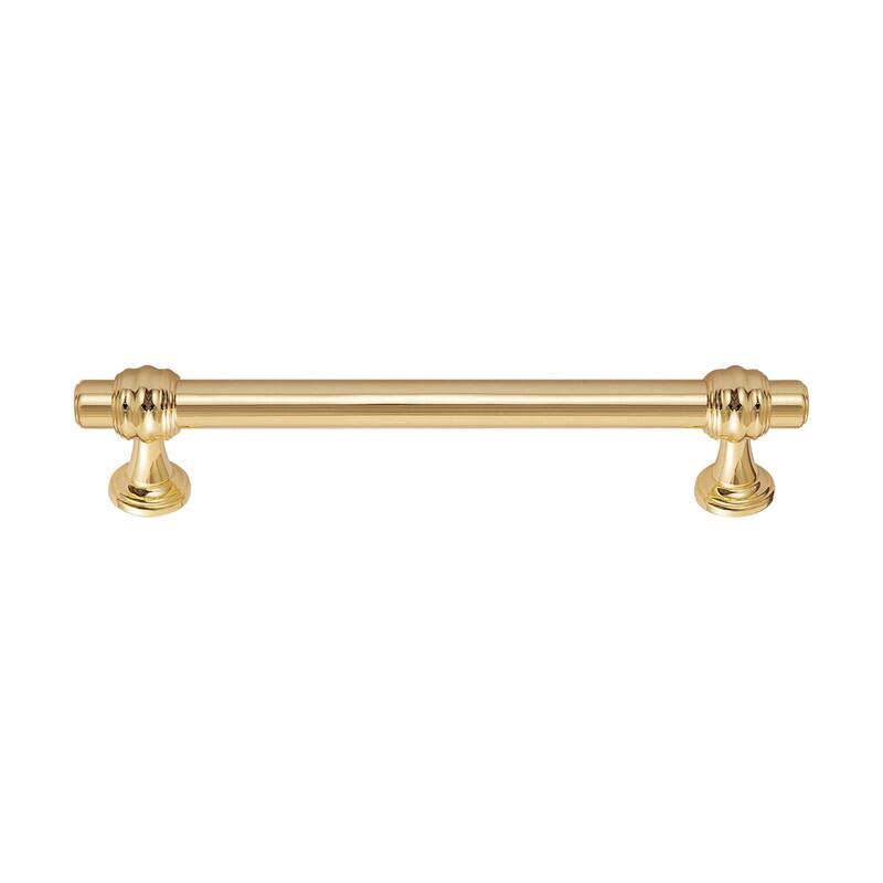 Utopia Alley Athen Pull Handle -Polished Gold Drawer Pull Handle, 5.0" Center to Center - 5 pack - Polished Gold