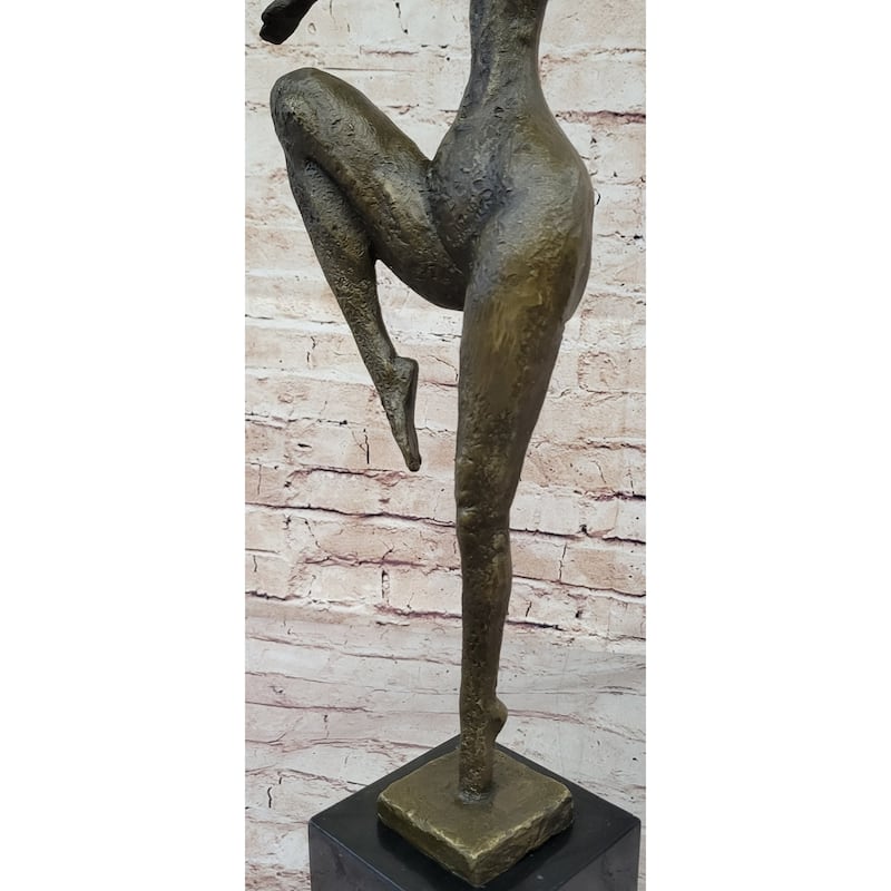Original Signed Real Bronze Female Fertility Goddess Statue Sculpture Abstract