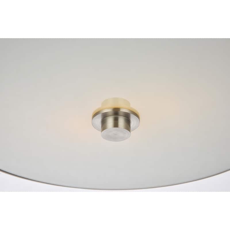 Ivy Court 2-light 12-inch Flush Mount Ceiling Light with White Shade