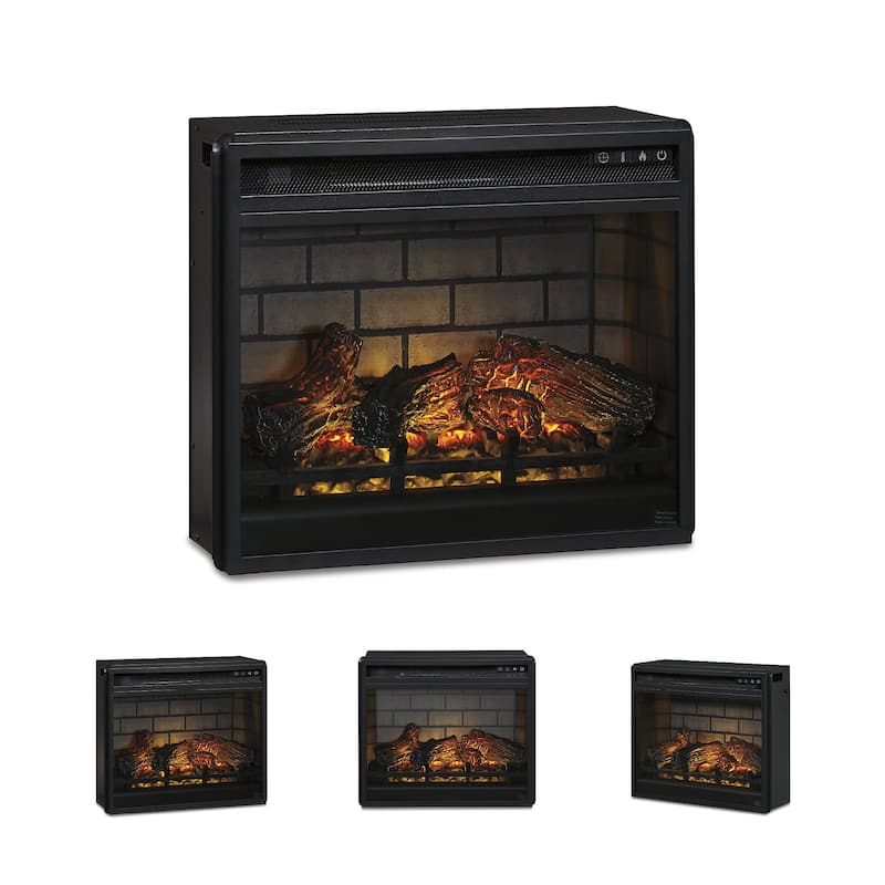 Signature Design by Ashley Entertainment Accessories Black Electric Infrared Fireplace Insert