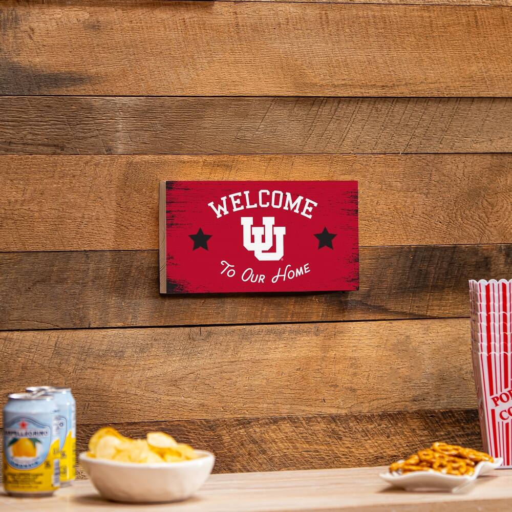 University of Utah Wooden Door Decor Wall Sign - Multi-Color
