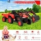 preview thumbnail 6 of 6, EROMMY Remote-Controlled Ride-On Excavator Toy with Horn, LED Lights, Music Player, and Safety Belt - N/A