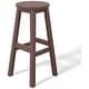 preview thumbnail 61 of 97, Laguna Hdpe All Weather Outdoor Patio 29" Round Bar Stool
