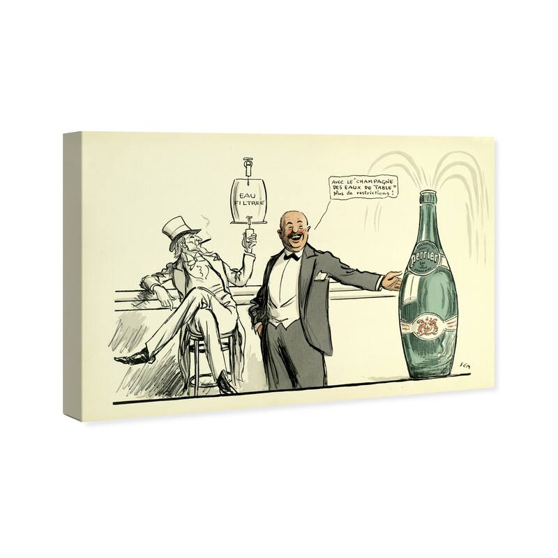 Wynwood Studio 'EAU FILTREE' Advertising Wall Art Canvas Print