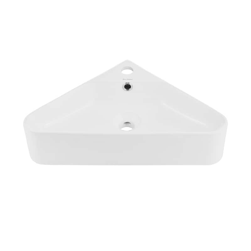 Angers Corner Wall Hung Sink - 22.05" x 13.4" 5.1"