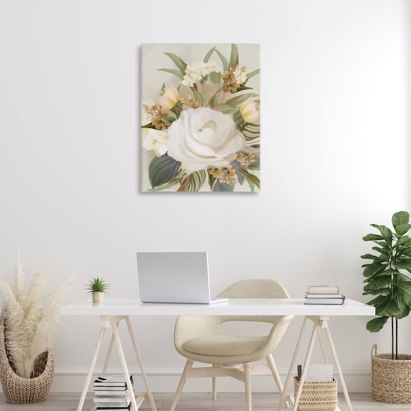 Stupell Charming Soft Rose Bundle Canvas Wall Art Design By House Fenway