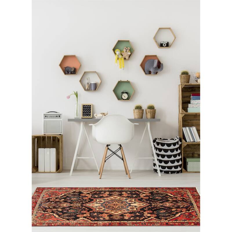 ECARPETGALLERY Hand-knotted Anadol Dark Brown Wool Rug - 3'11 x 6'7