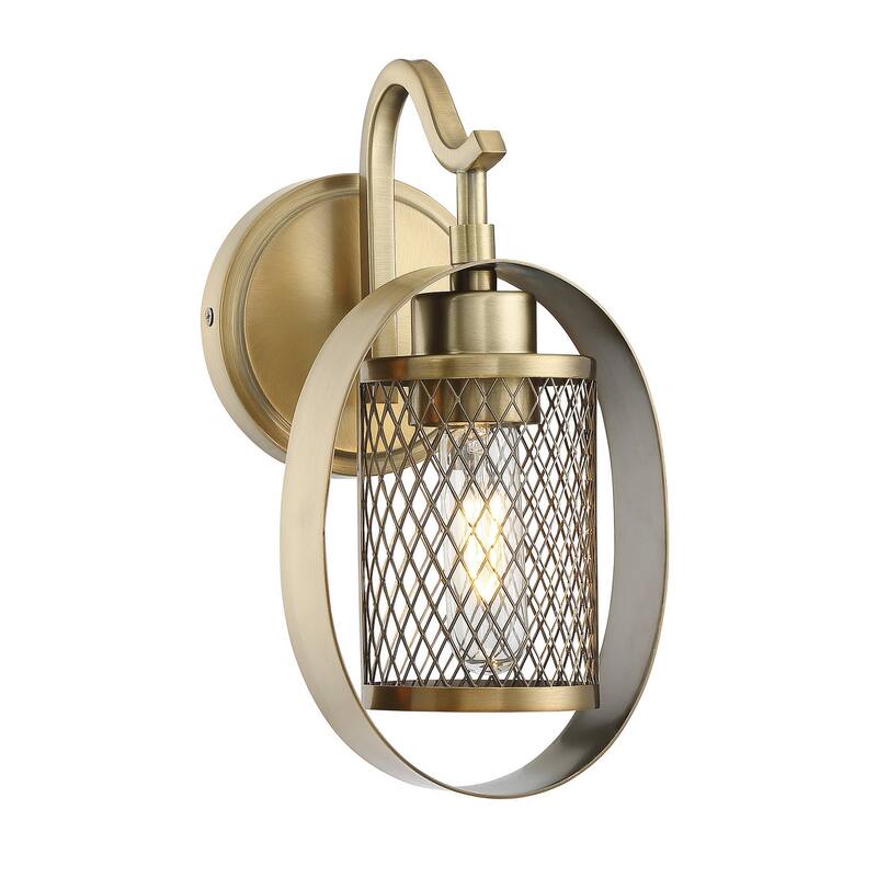 Trade Winds 1-Light Wall Sconce in Natural Brass - Natural Brass