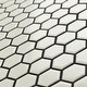 preview thumbnail 8 of 9, Merola Tile Metro 1" Hex Glossy White 10-1/4"x11-7/8" Porcelain Mosaic Tile