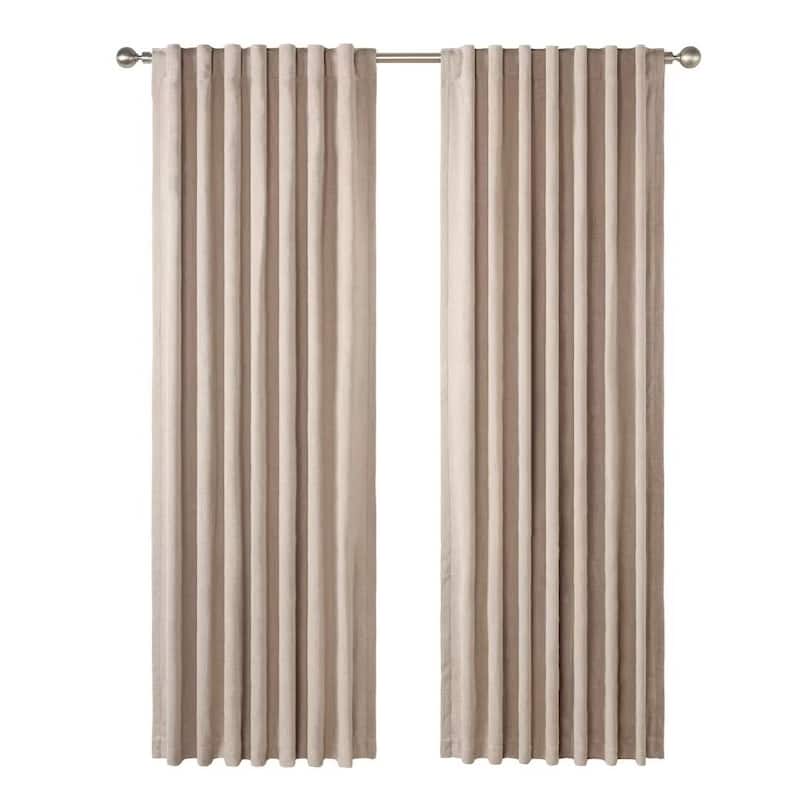 Chenille Blackout Back Tab Curtain Pair(2 panels)
