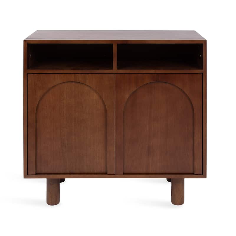 Kate and Laurel Cabernel Floor Cabinet - 30x15x30 - 30x15x30 - Walnut Brown