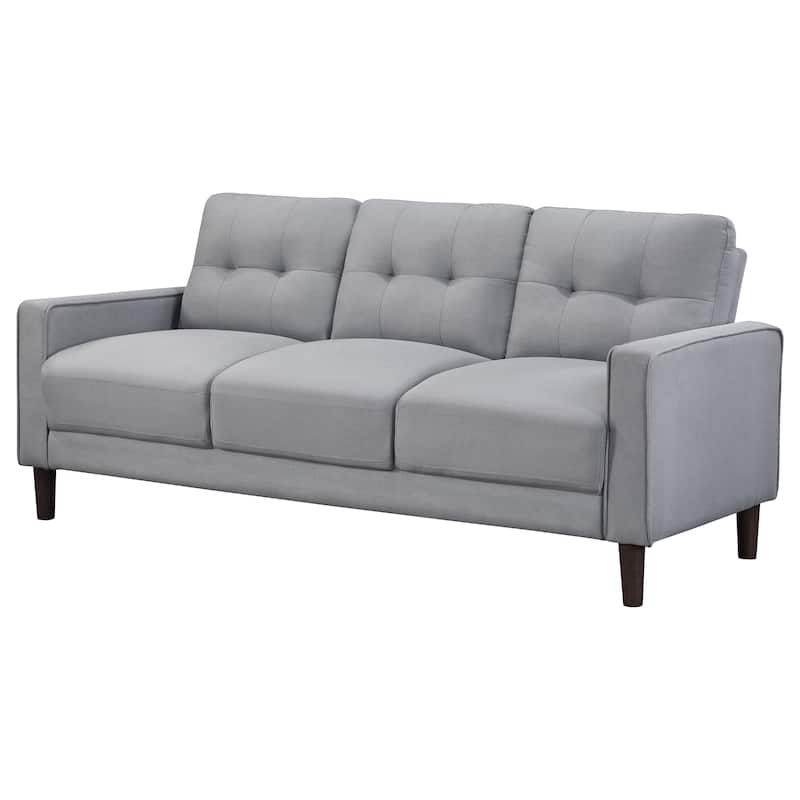 Bowen Transitional Fabric Upholstered Track Arm Tufted Sofa