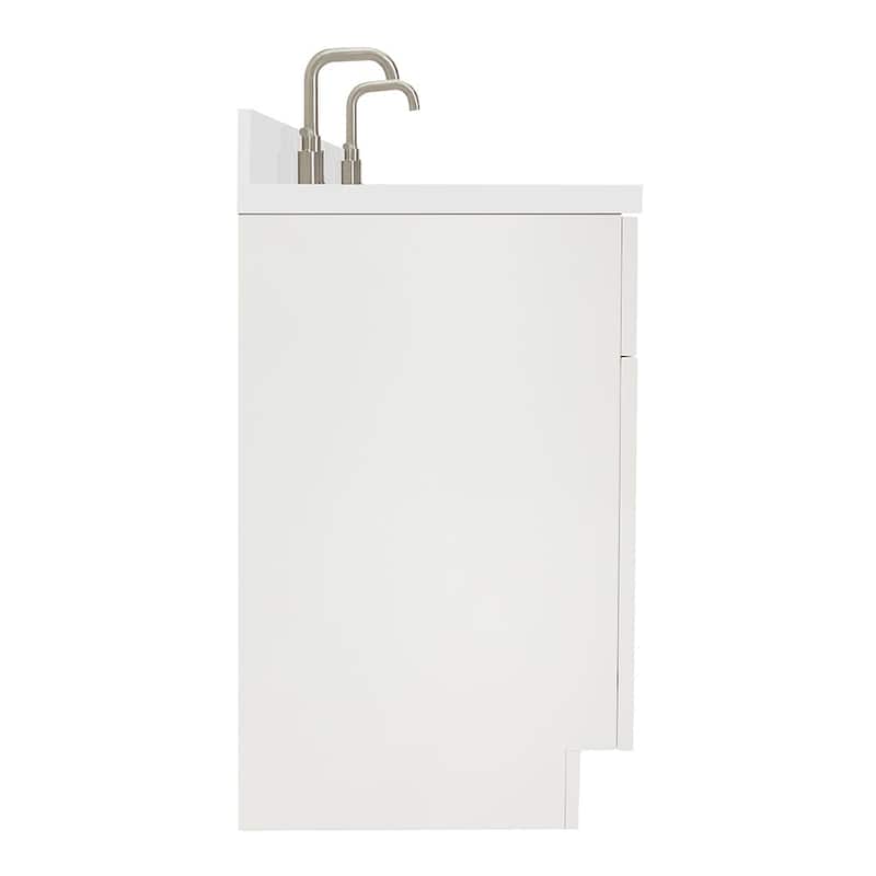 Ariel F061DWQRVO Hamlet 61" Free Standing Double Basin Vanity Set with
