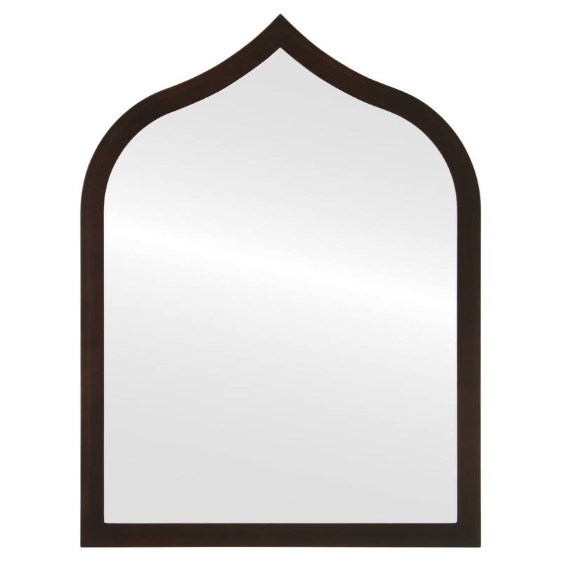Tyler Framed Vanity Mirror - Teardrop Cathedral - 24.4x32.4 - Rubbed Bronze