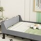 preview thumbnail 4 of 9, Twin Size Bed with Headboard, Footboard, Side Safeguards, and Integrated End-of-Bed Bookshelf
