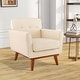 preview thumbnail 4 of 18, Costway Modern Accent Chair Upholstered Linen Fabric Armchair with - See Details