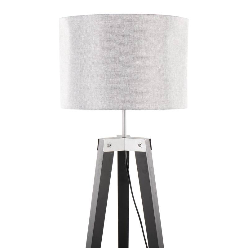 Carson Carrington Compass Tripod Floor Lamp with Shelf
