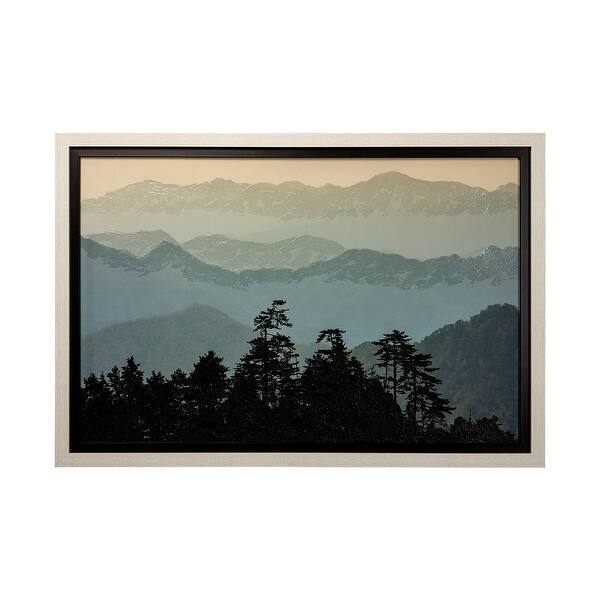 Mountain Light by Wild Wonders of ChinHand Embellished Textured Framed ...