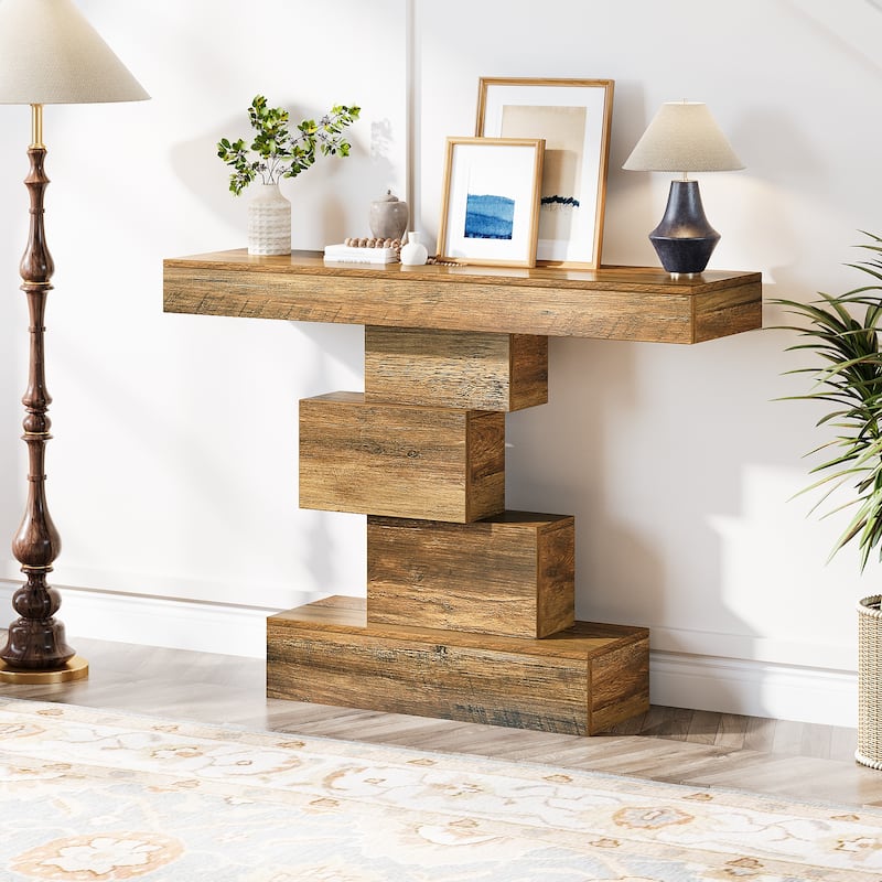 42.5 Inch Modern Narrow Console Sofa Table for Living Room - 11.8"D x 42.5"W x 31.5"H