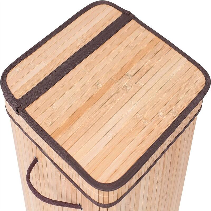 Laundry Hamper with Lid - 15"L x 15"W x 24.5"H