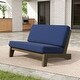 preview thumbnail 31 of 130, Outdoor Teak Patio Furniture 2 Club Chairs Loveseat Table