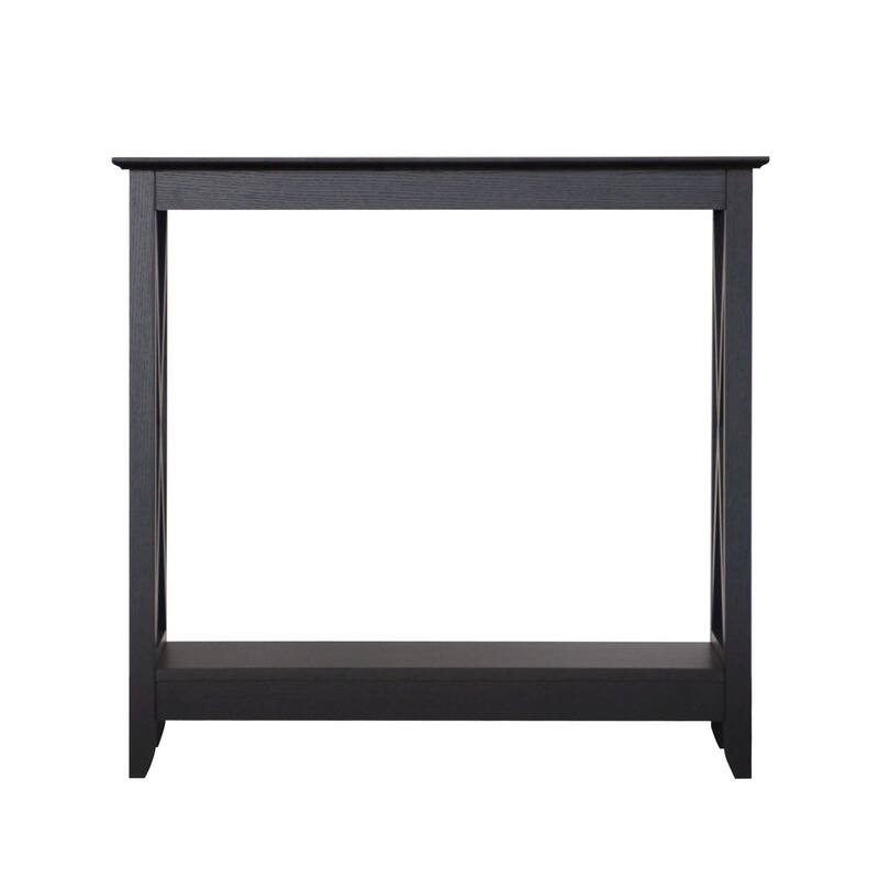 Saint Birch Lambert Modern Farmhouse Console Table - Black Oak