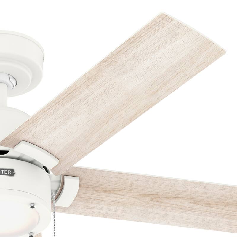 Hunter Erling Ceiling Fan with LED Light Kit and Pull Chain - Modern Rustic, Transitional