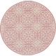 preview thumbnail 77 of 129, Nourison Jane Floral Medallion Indoor only Area Rug 8' x Round - Ivory/Pink