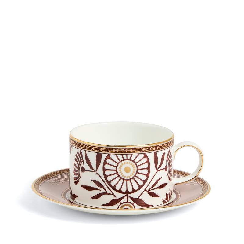 Wedgwood Red Splendour Teacup & Saucer 5.9floz