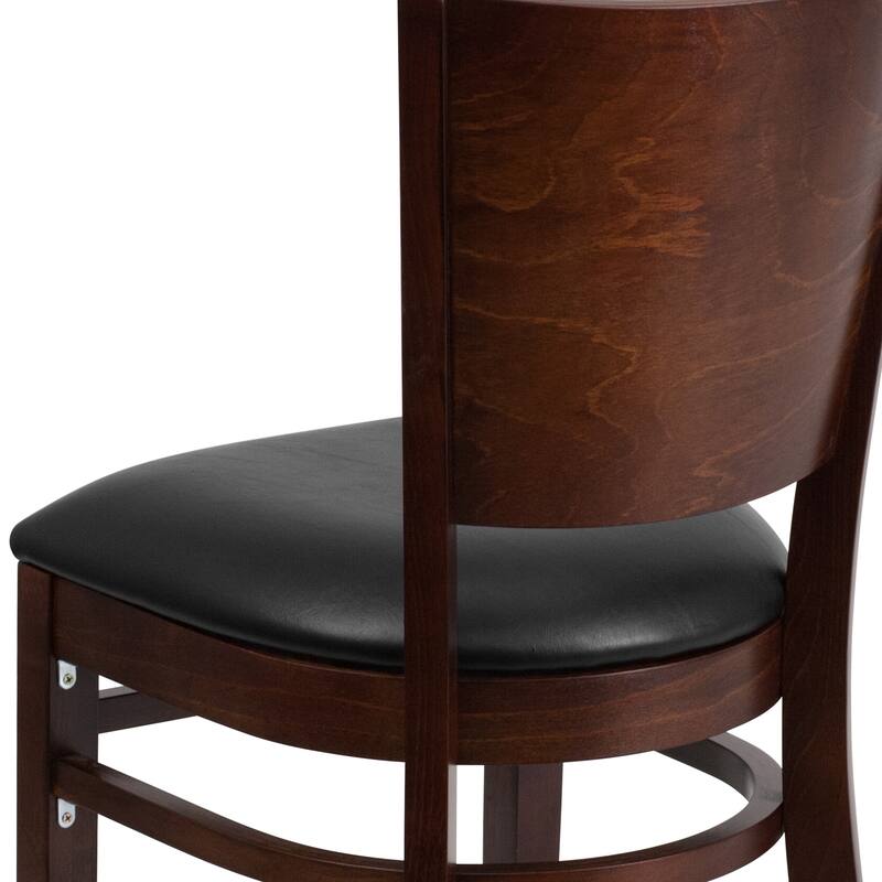 Solid Back Wooden Restaurant Chair