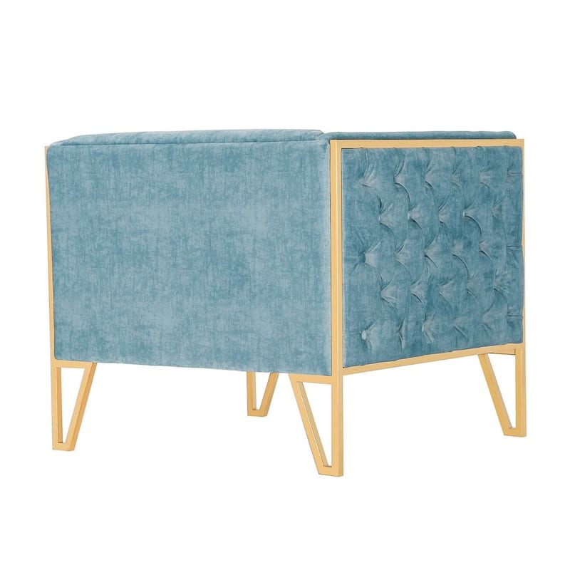 Manhattan Comfort Vector Velvet Accent Chair