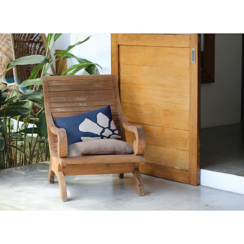 Petal Lines Indoor/Outdoor Throw Pillow