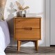 preview thumbnail 19 of 43, Middlebrook Mid-Century Solid Wood 2-Drawer Nightstand Caramel