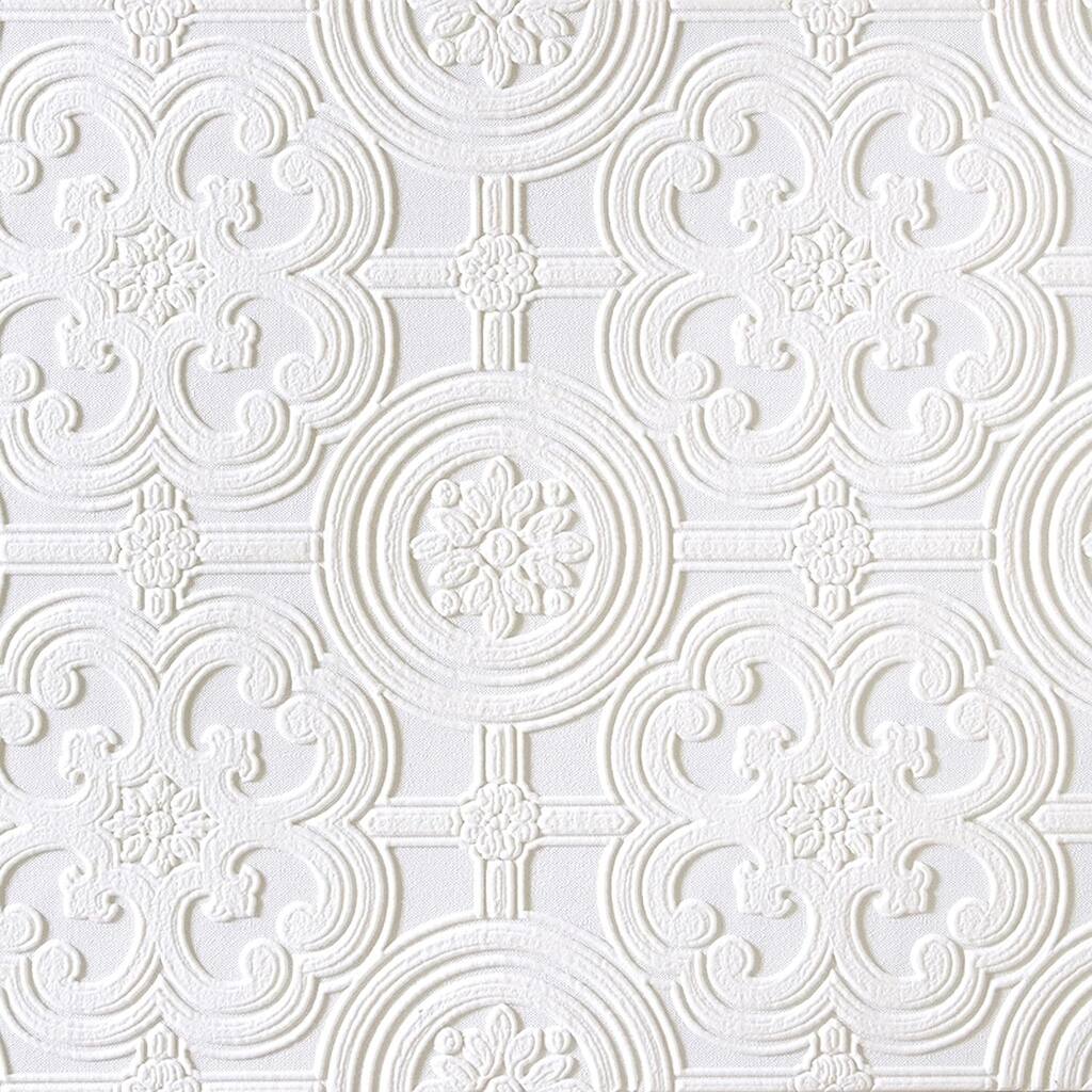 20.9x2x2 Textured Vinyl Wallpaper, Paintable,White - ‎20.9x2x2