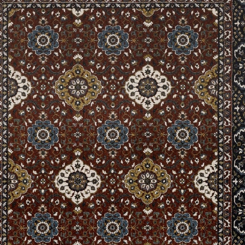 HomeRootsMedallion Traditional Rectangle Area Rug