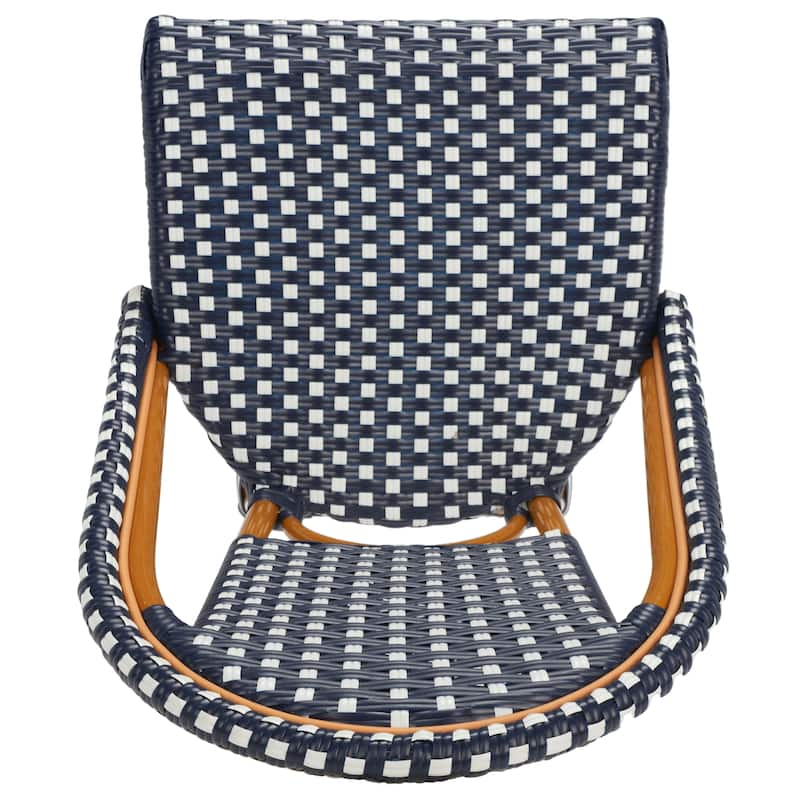 SAFAVIEH Leonica Outdoor Bistro 25-inch Seat Height Counter Stool (Fully Assembled) - 20"W x 21"D x 43"H