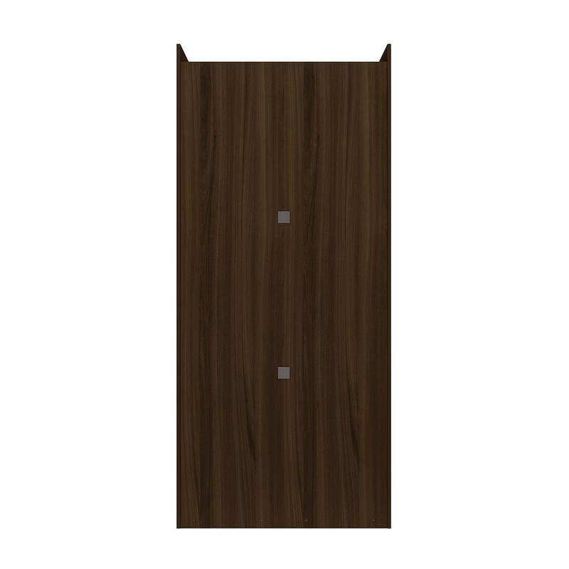 Manhattan Comfort Mulberry 35.9 Open Double Hanging Modern Wardrobe Closet with 2 Hanging Rods