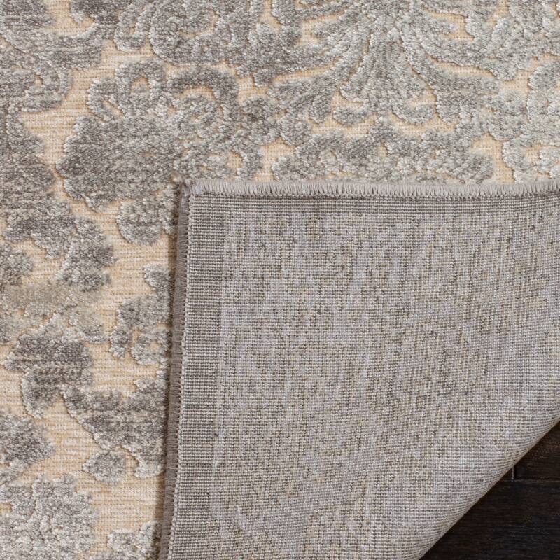 SAFAVIEH Paradise Arpita Boho Modern Viscose Rug - 4' x 5'7" - Cream/Slate Blue - Rectangle