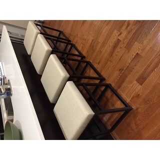 HomePop Open Back Metal 24-inch Counter Stool